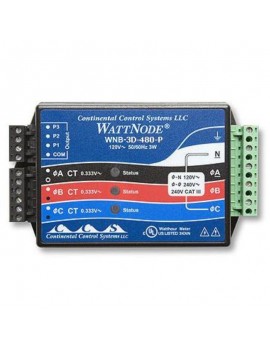 Delta/Wye kWh sensor transductor de tres fases WattNode 480 VCA - T-WNB-3D-480