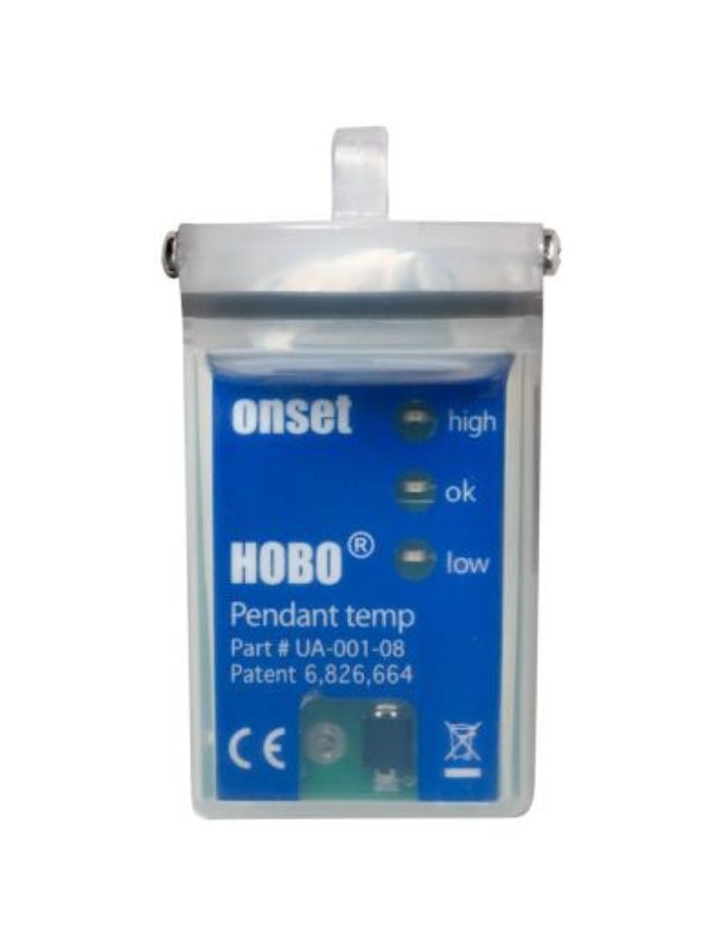 Miniature temperature recorder watertight at 30 meters