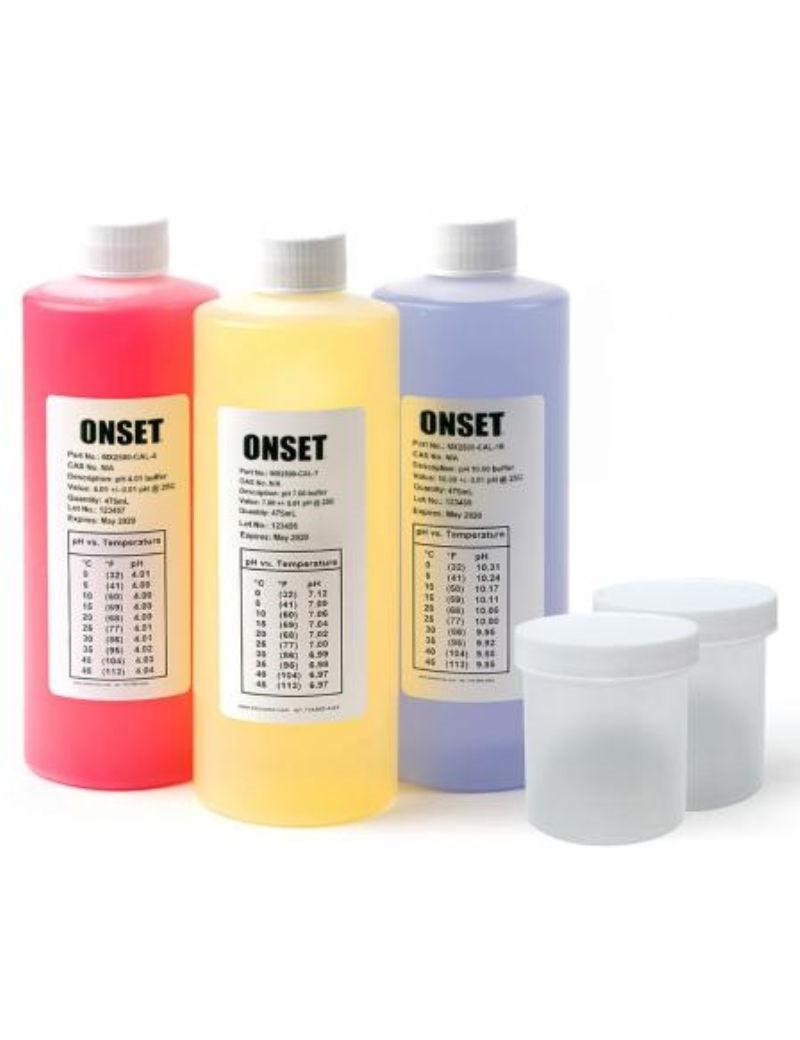 Kit de calibration MX2501 (Béchers et solutions pH 4,7,10)